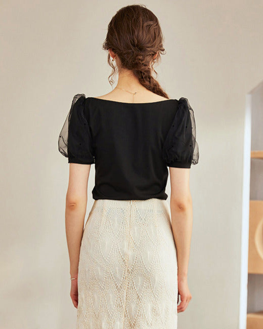 Day Dream Dress ~vol.50~ (ハートメッシュパフスリーブシャツ)