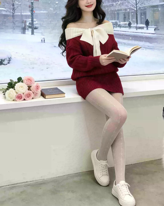 Snow Whisper Knit ~vol.39~ （オフショルニットワンピース）