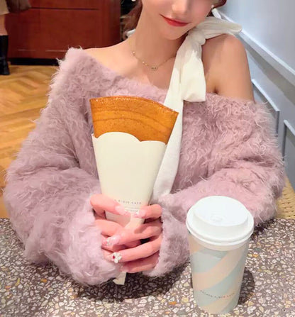 Snow Whisper Knit ~vol.41~ （オフショルリボンセーター）