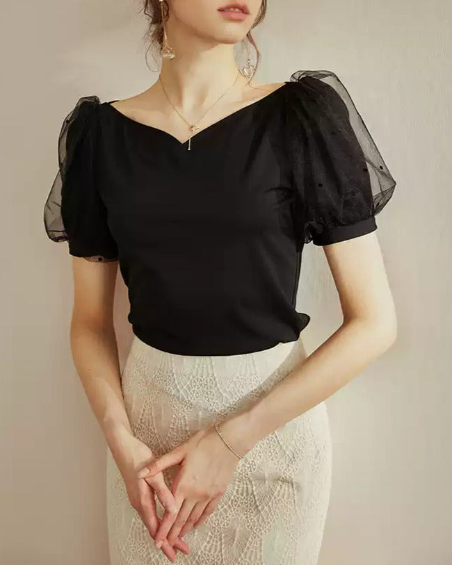 Day Dream Dress ~vol.50~ （ハートメッシュパフスリーブシャツ）