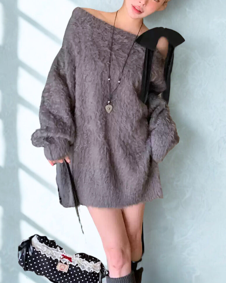 Snow Whisper Knit ~vol.41~ （オフショルリボンセーター）