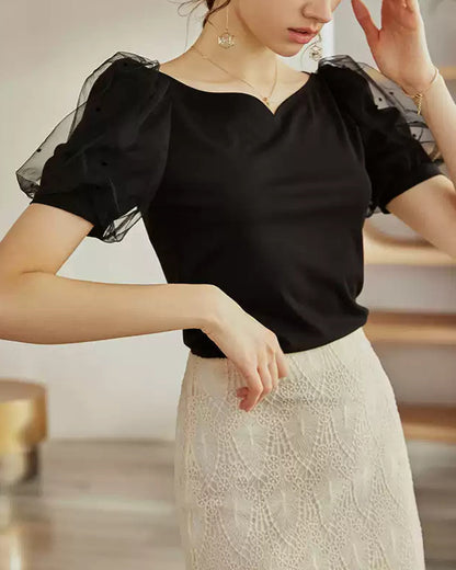 Day Dream Dress ~vol.50~ （ハートメッシュパフスリーブシャツ）