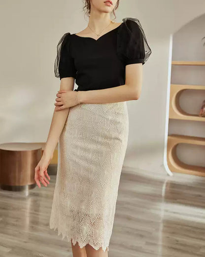 Day Dream Dress ~vol.50~ （ハートメッシュパフスリーブシャツ）