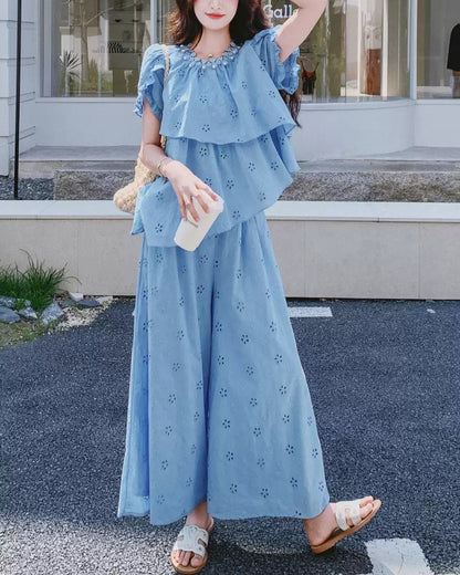 Day Dream Dress ~vol.68~ （フリル付きトップスとワイドパンツセット）