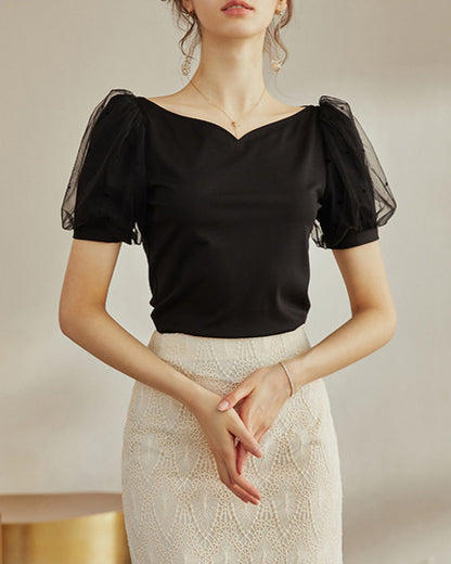 Day Dream Dress ~vol.50~ （ハートメッシュパフスリーブシャツ）