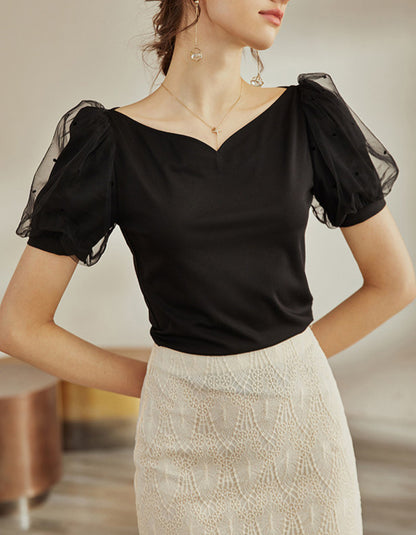 Day Dream Dress ~vol.50~ （ハートメッシュパフスリーブシャツ）
