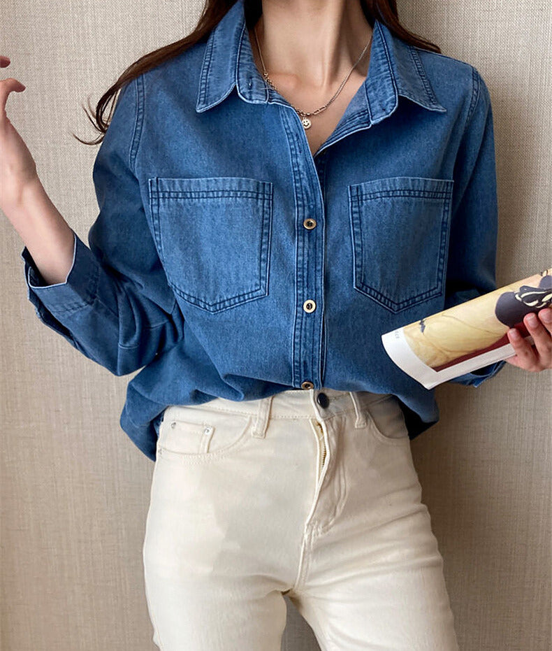 Snow Whisper Knit ~vol.37~ （デニムブルーシャツ）