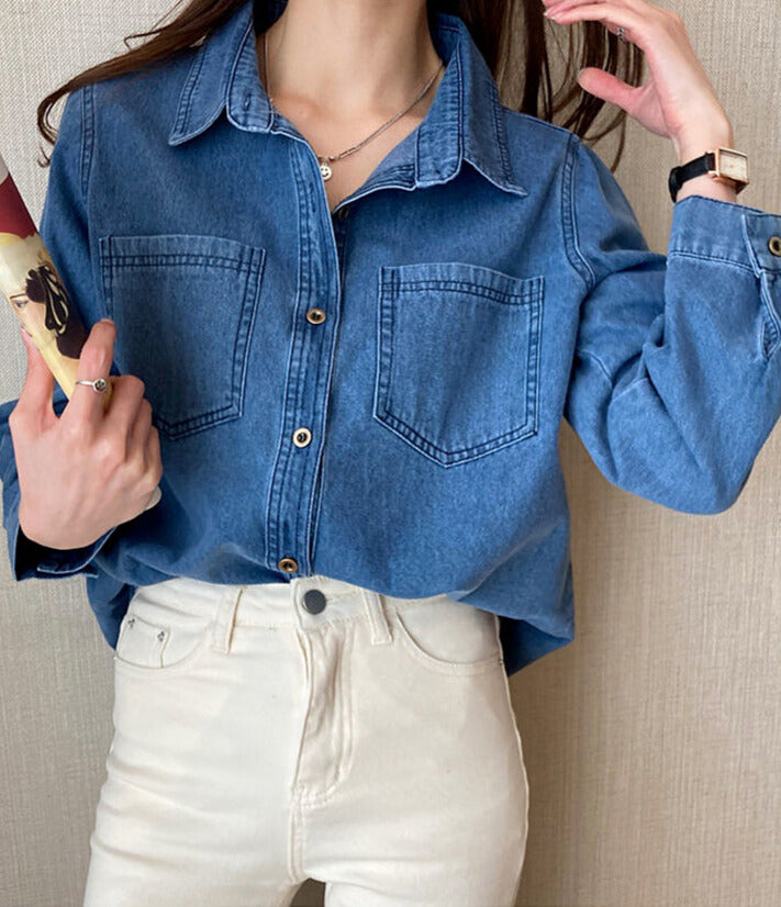 Snow Whisper Knit ~vol.37~ （デニムブルーシャツ）