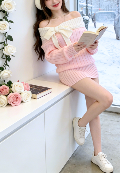 Snow Whisper Knit ~vol.39~ （オフショルニットワンピース）