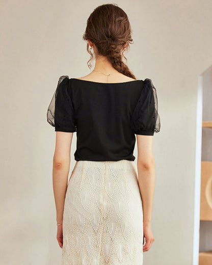 Day Dream Dress ~vol.50~ （ハートメッシュパフスリーブシャツ）