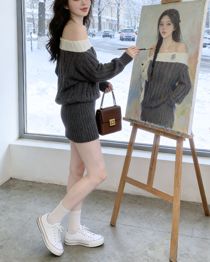 Snow Whisper Knit ~vol.39~ （オフショルニットワンピース）