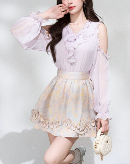 Day Dream Dress ~vol.24~ （オフショルブラウス/花柄ミディスカート　※セット売りではありません））