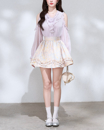 Day Dream Dress ~vol.24~ （オフショルブラウス/花柄ミディスカート　※セット売りではありません））