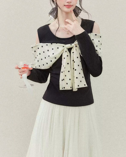 Day Dream Dress ~vol.94~ （ドットリボンオフショルトップス）